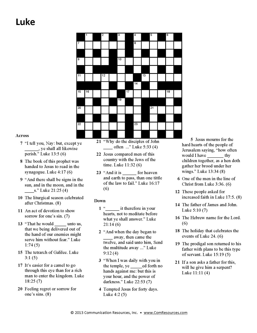 101 Crossword Puzzles for Adults Printable 16