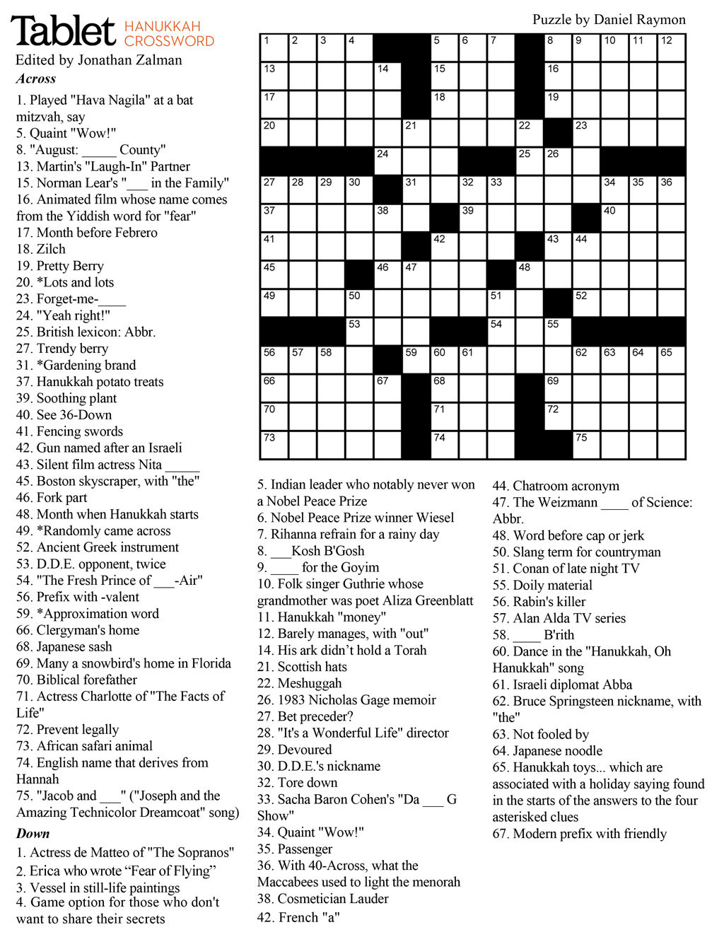 101 Crossword Puzzles for Adults Printable 25