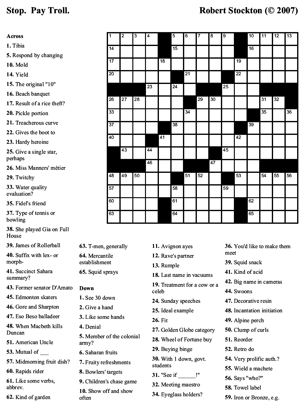 101 Crossword Puzzles for Adults Printable 26