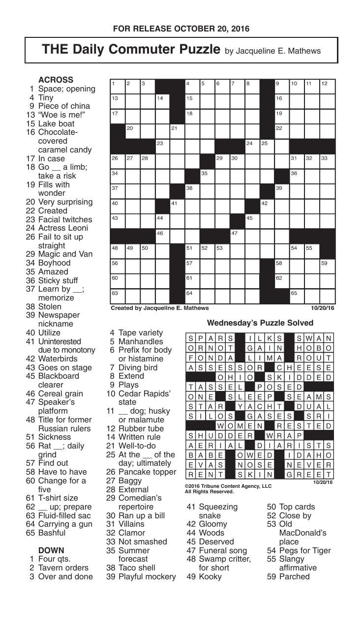 101 Crossword Puzzles for Adults Printable 31