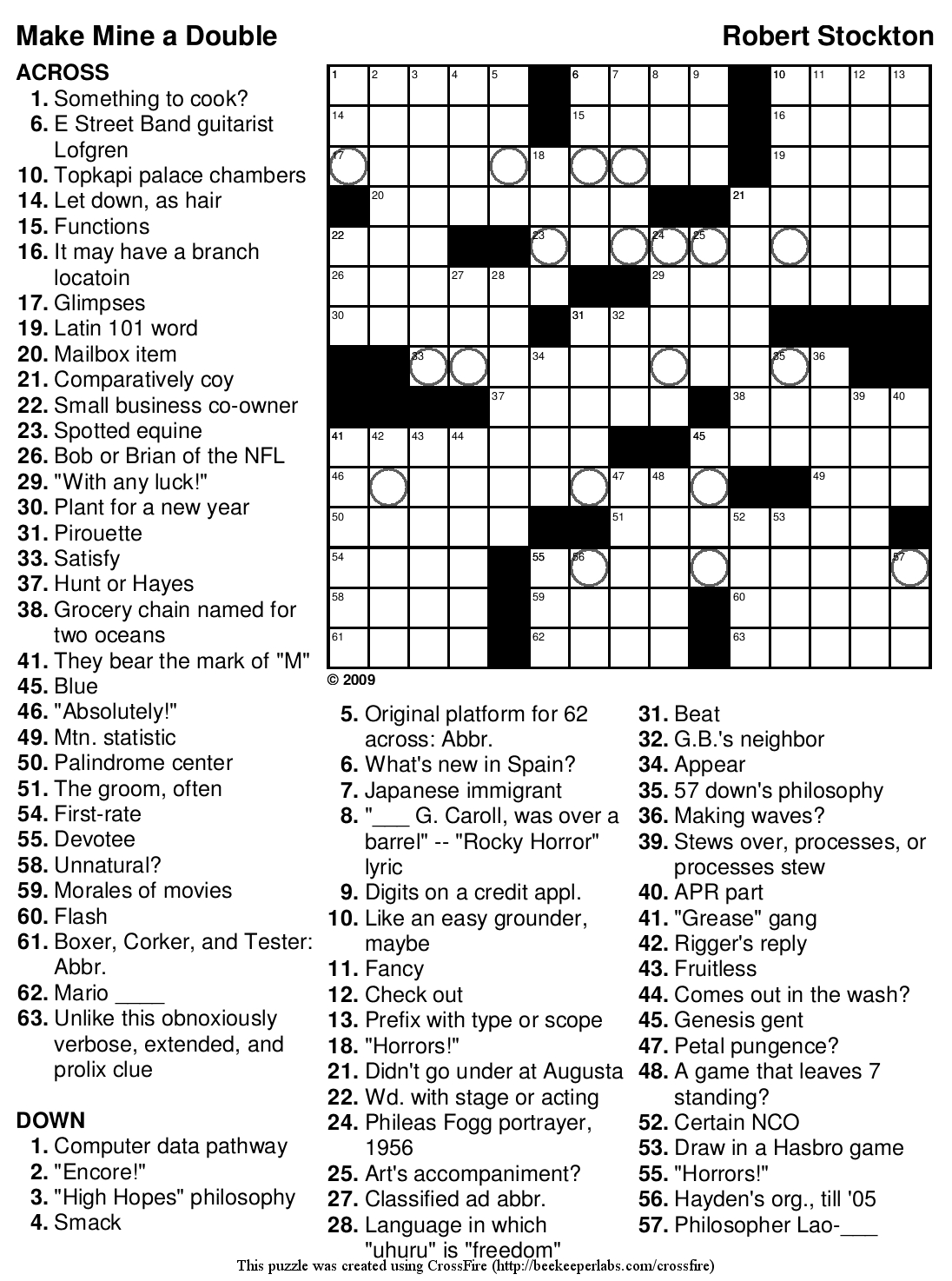 101 Crossword Puzzles for Adults Printable 37