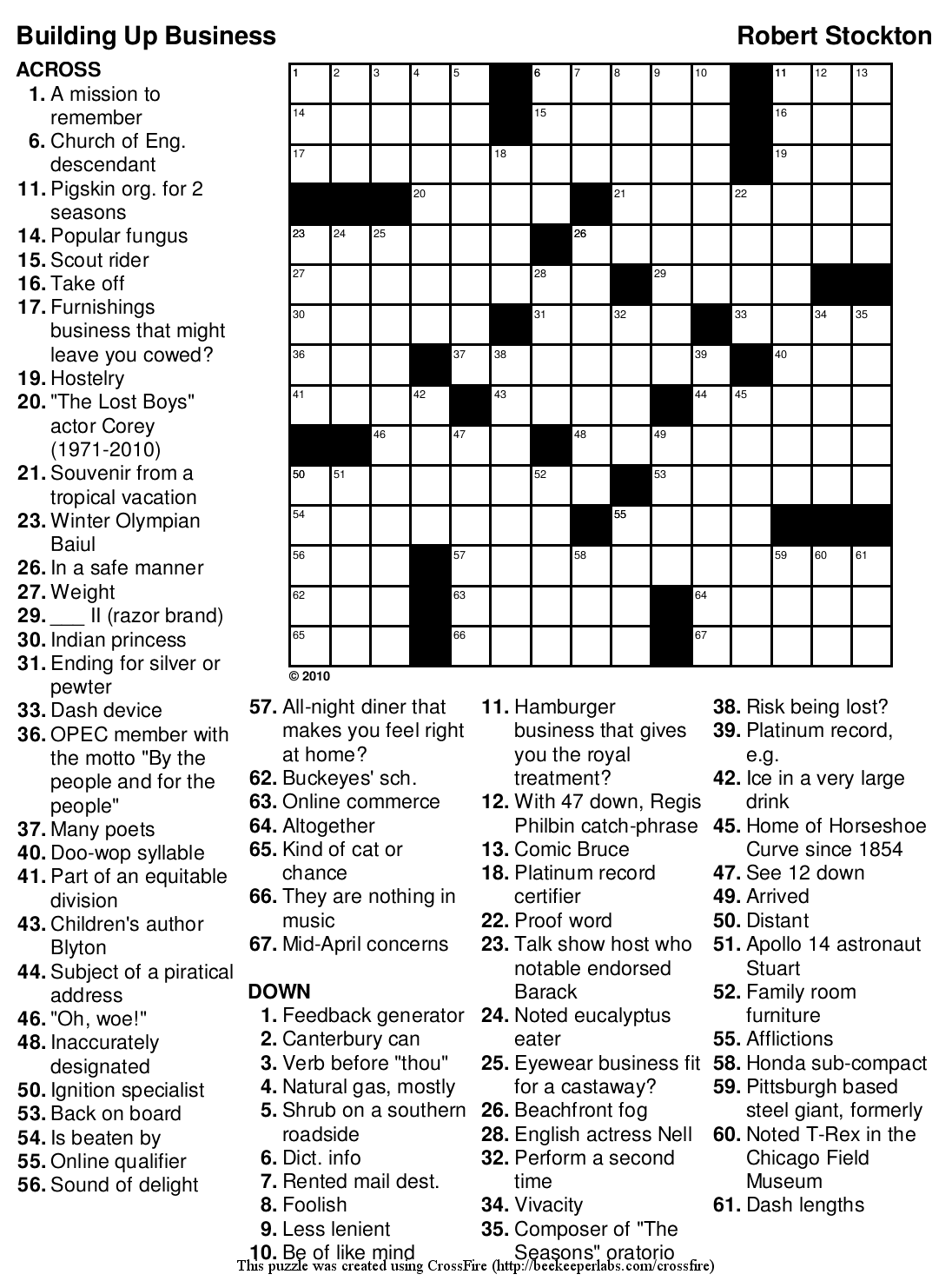 101 Crossword Puzzles for Adults Printable 39