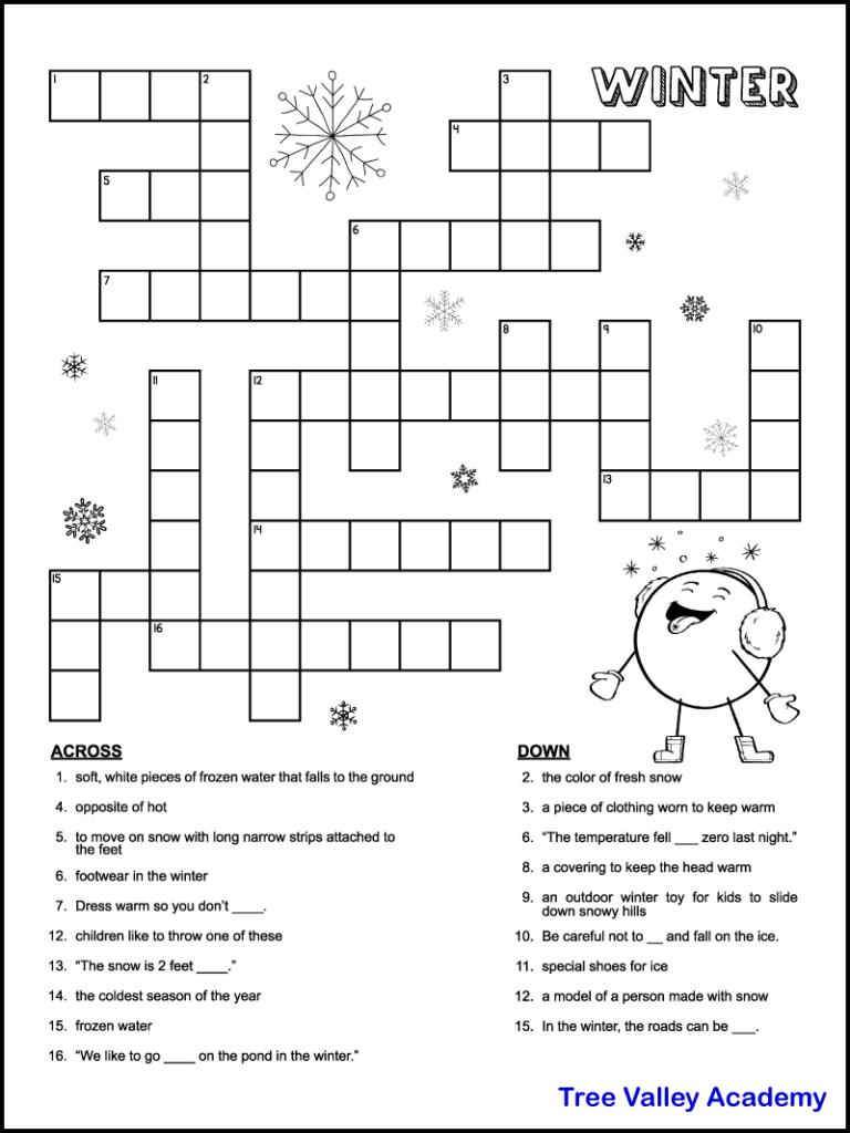 101 Crossword Puzzles for Adults Printable 43