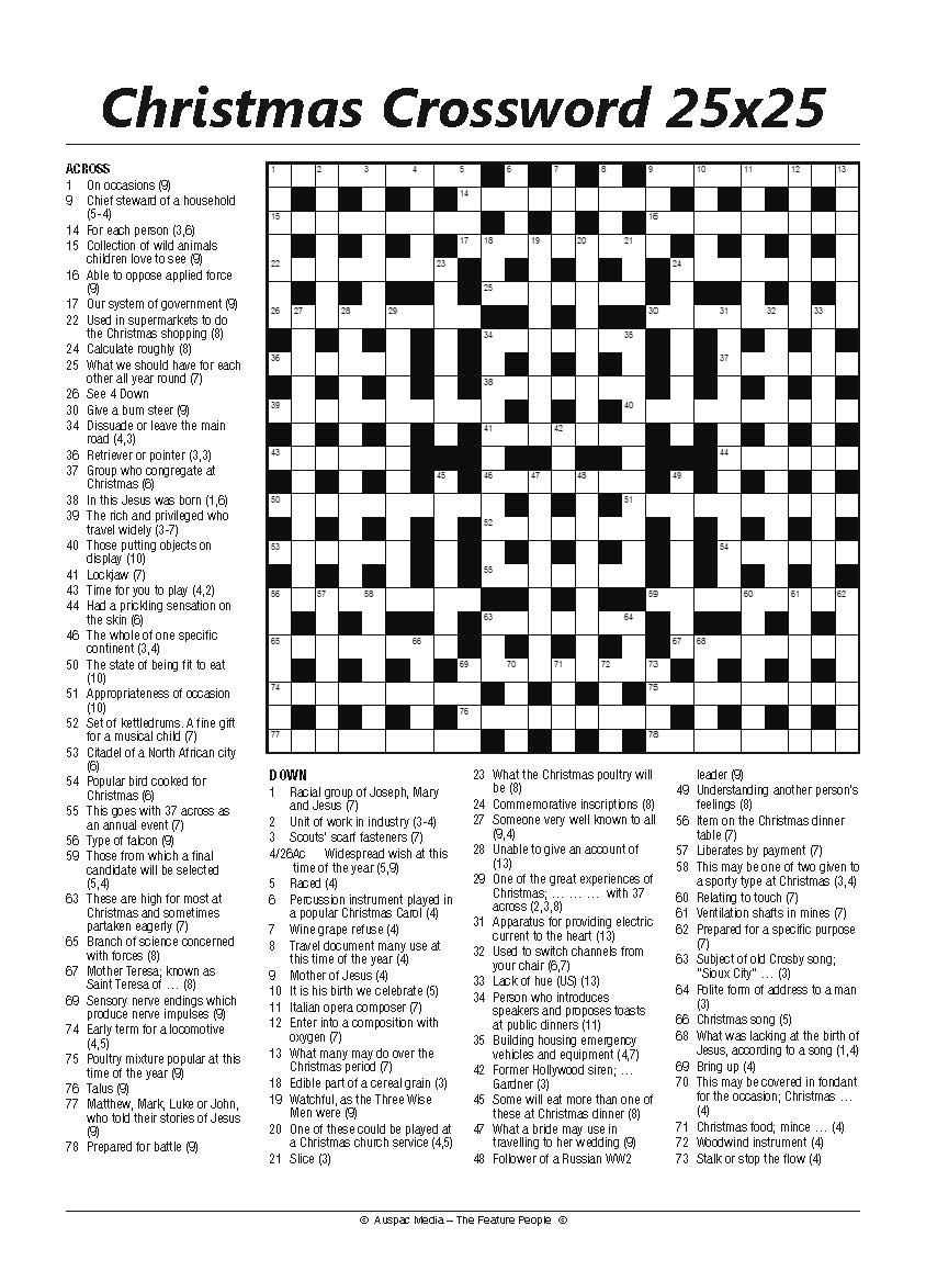 101 Crossword Puzzles for Adults Printable 46