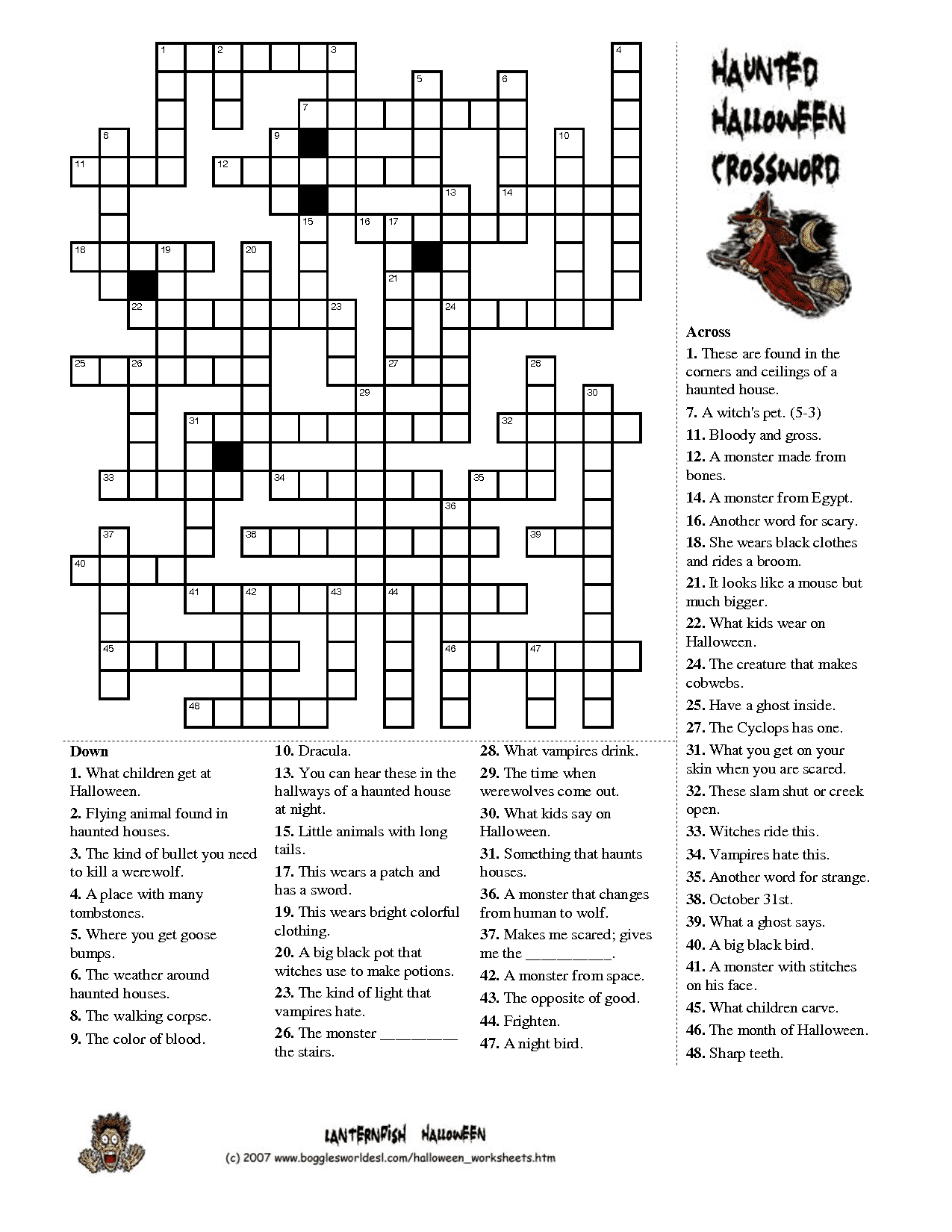 101 Crossword Puzzles for Adults Printable 50