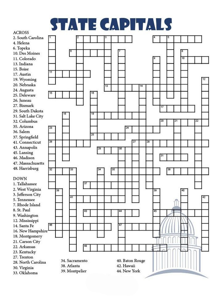 101 Crossword Puzzles for Adults Printable 60