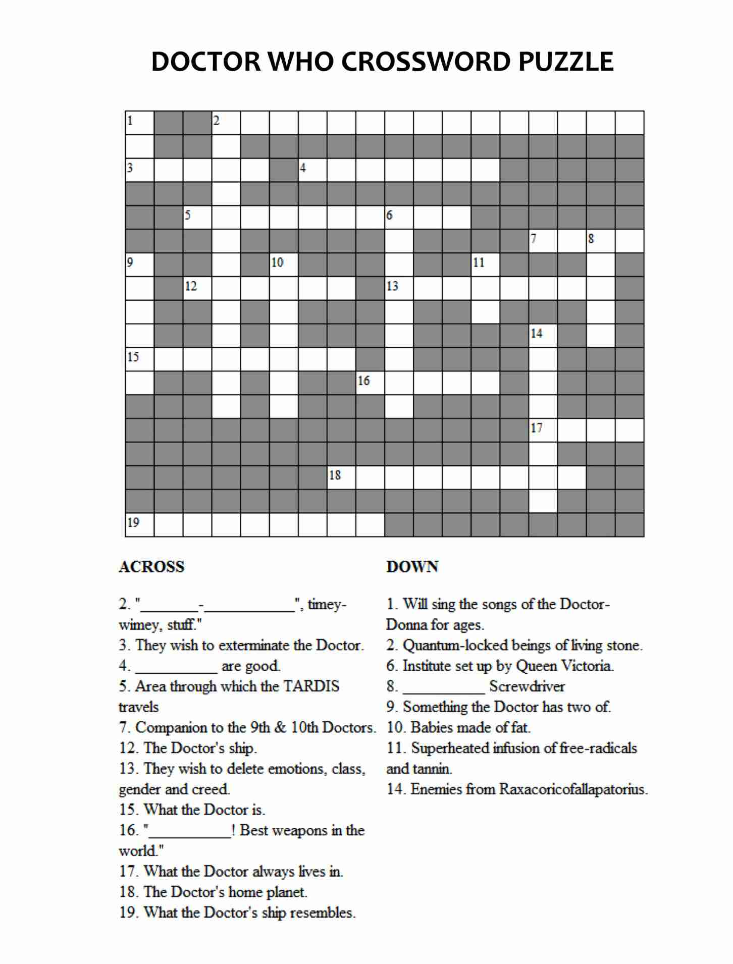 101 Crossword Puzzles for Adults Printable 76