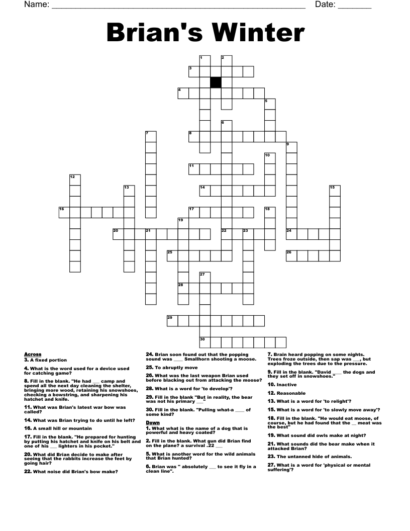 101 Crossword Puzzles for Adults Printable 77