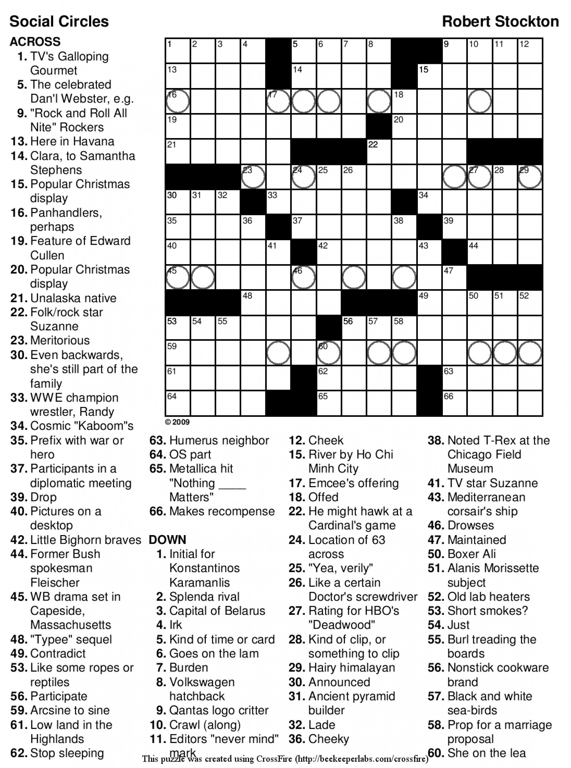 101 Crossword Puzzles for Adults Printable 83