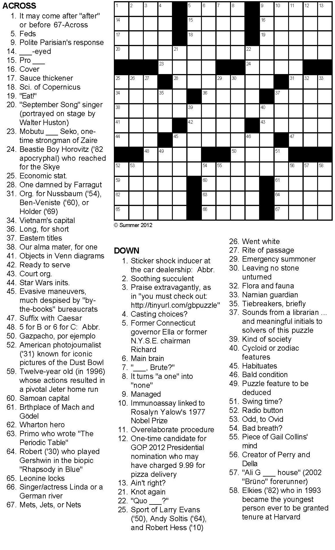 101 Crossword Puzzles for Adults Printable 89