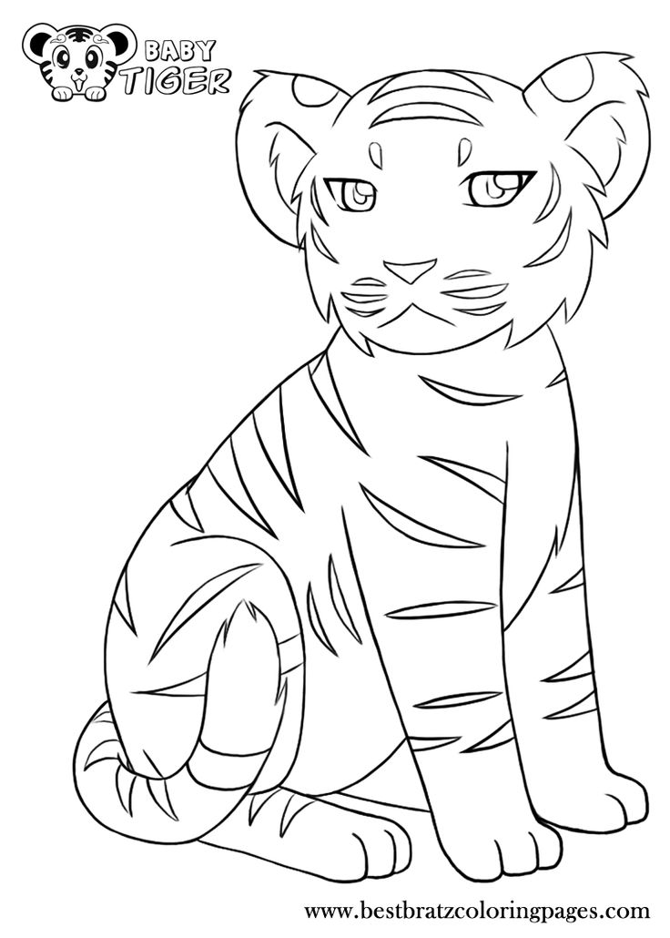 101 Tiger Coloring Pages for Kids Printable 19