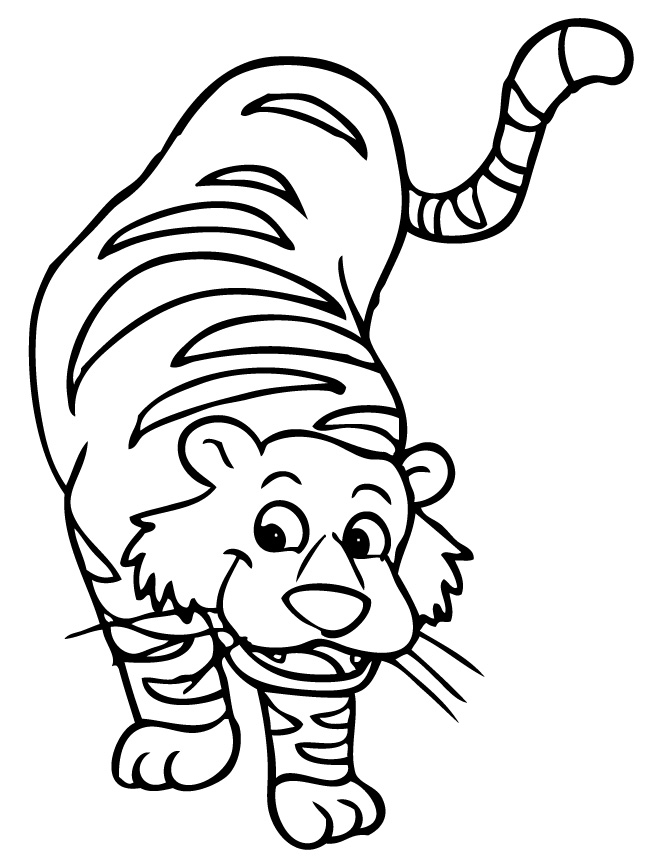 101 Tiger Coloring Pages for Kids Printable 24