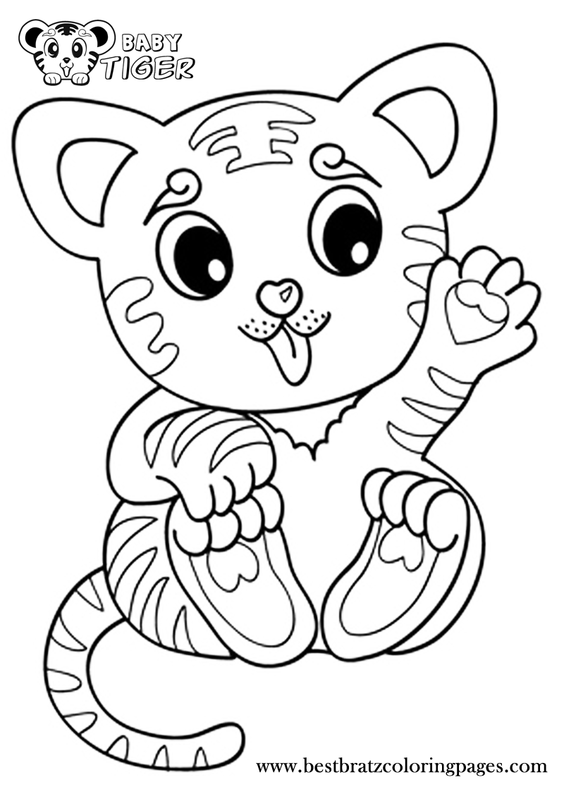 101 Tiger Coloring Pages for Kids Printable 30