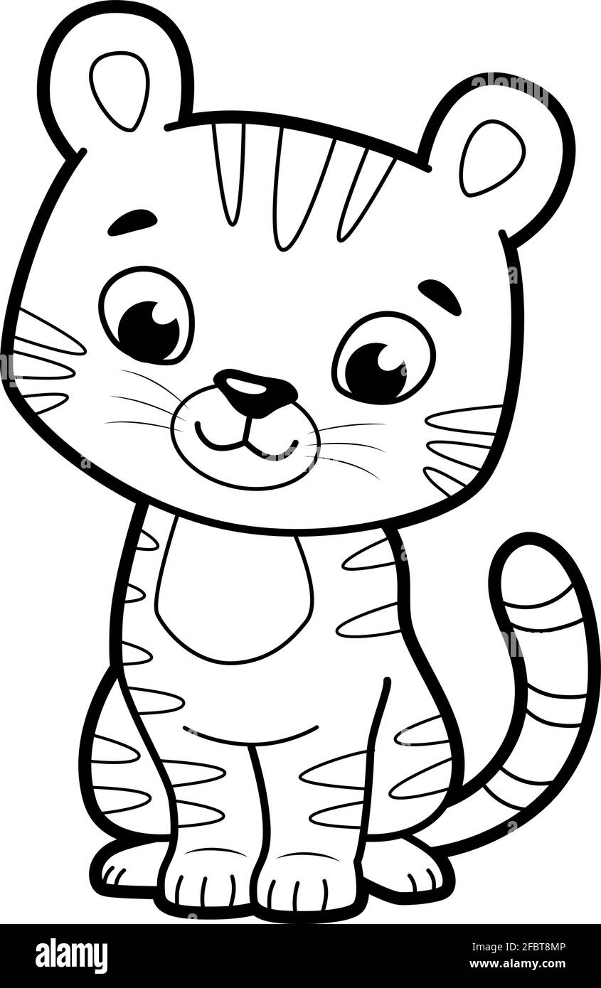 101 Tiger Coloring Pages for Kids Printable 39