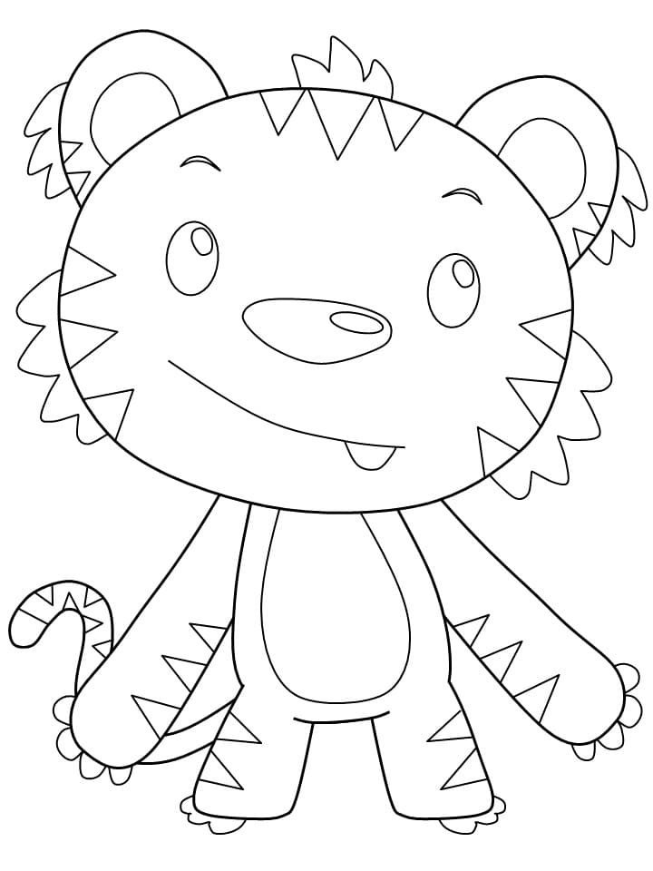 101 Tiger Coloring Pages for Kids Printable 40