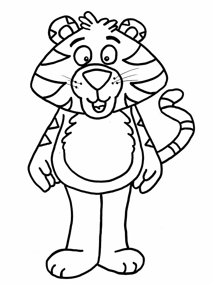 101 Tiger Coloring Pages for Kids Printable 46