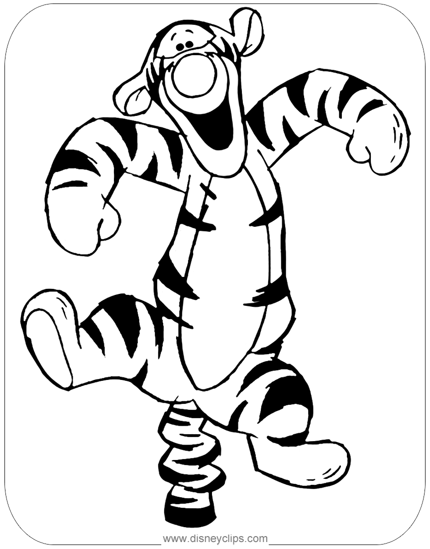 101 Tiger Coloring Pages for Kids Printable 47