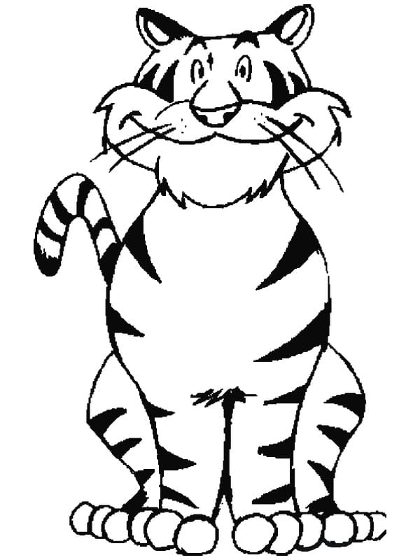 101 Tiger Coloring Pages for Kids Printable 5