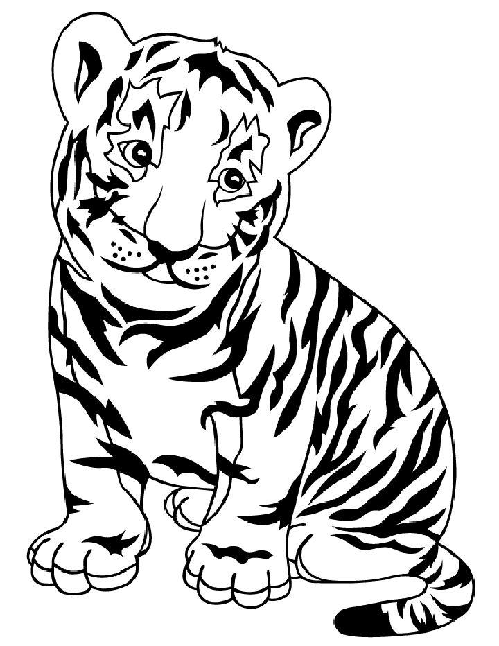 101 Tiger Coloring Pages for Kids Printable 54