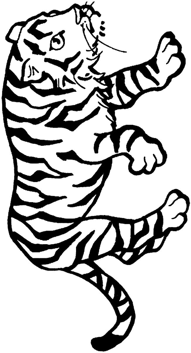 101 Tiger Coloring Pages for Kids Printable 56