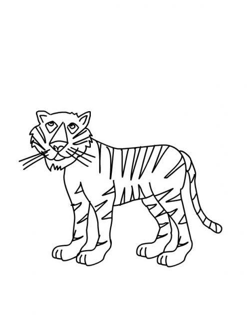 101 Tiger Coloring Pages for Kids Printable 61