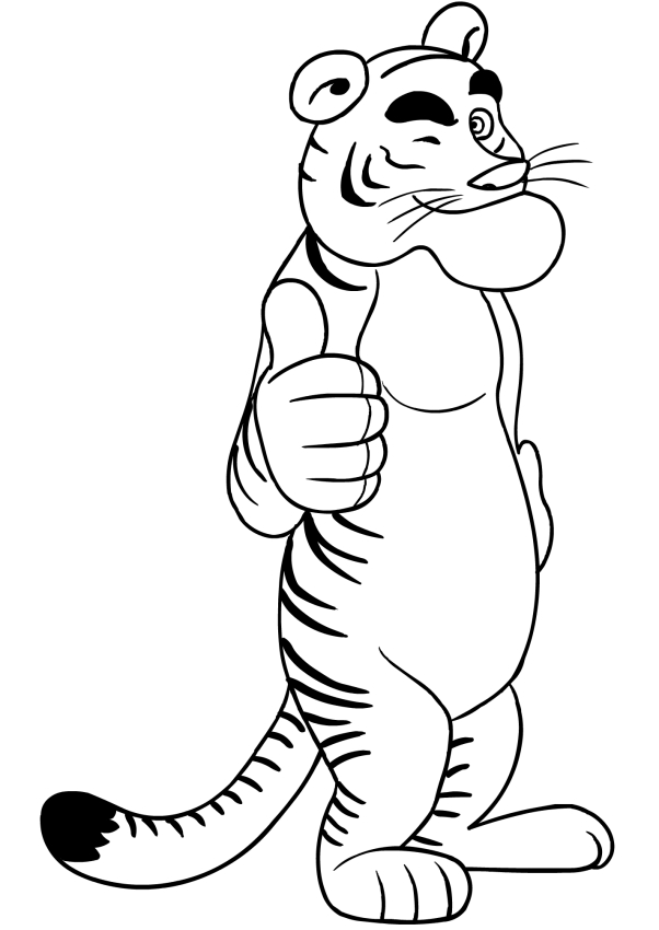 101 Tiger Coloring Pages for Kids Printable 77