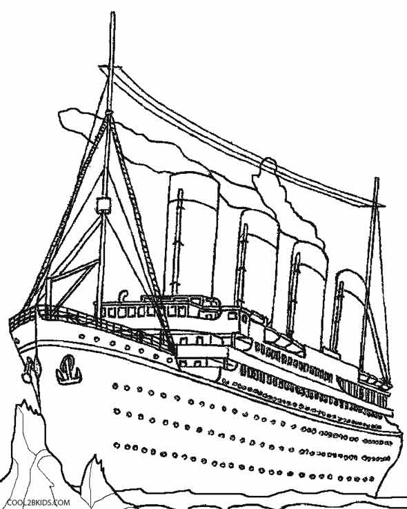 102 Free Printable Titanic Coloring Pages for Kids 1