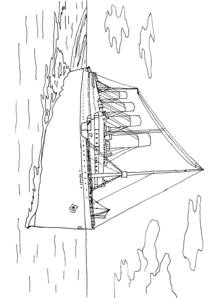 102 Free Printable Titanic Coloring Pages for Kids 15