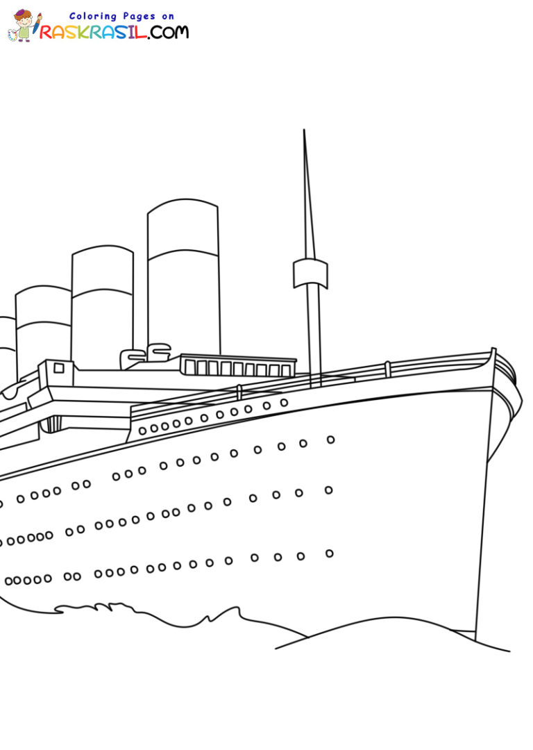 102 Free Printable Titanic Coloring Pages for Kids 16