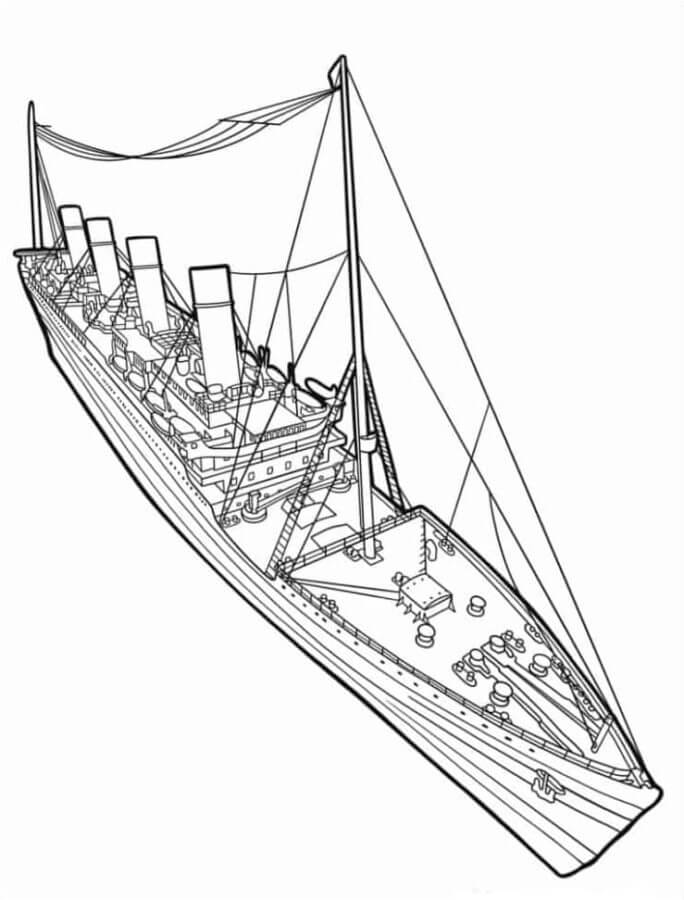 102 Free Printable Titanic Coloring Pages for Kids 19