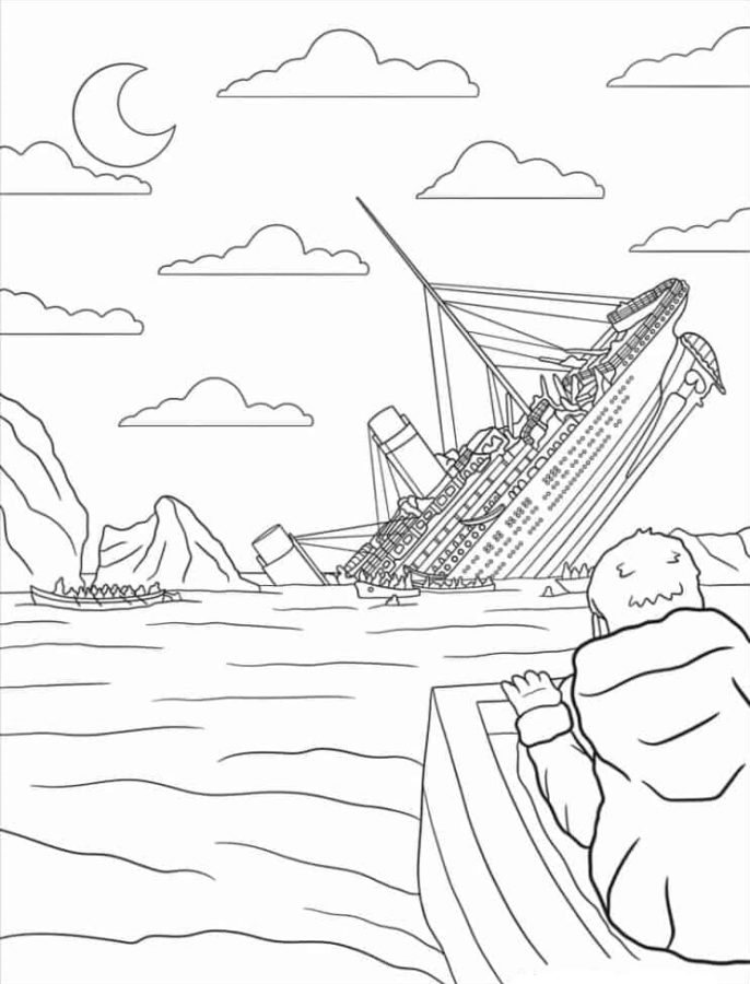 102 Free Printable Titanic Coloring Pages for Kids 22