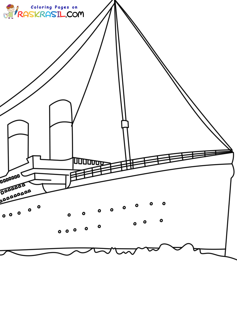 102 Free Printable Titanic Coloring Pages for Kids 23