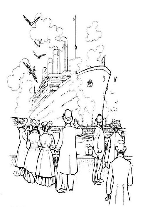 102 Free Printable Titanic Coloring Pages for Kids 30