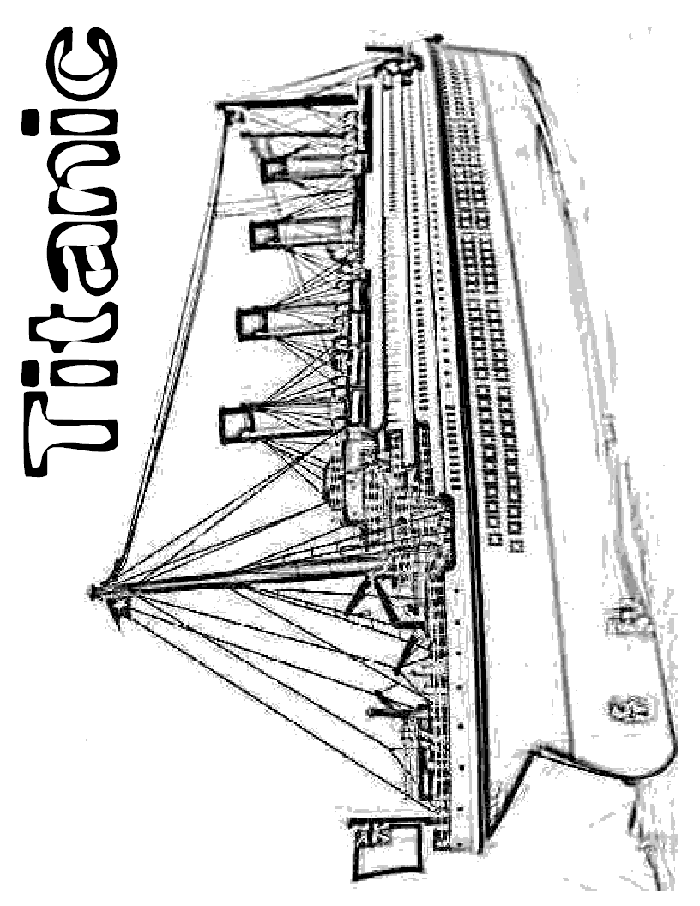 102 Free Printable Titanic Coloring Pages for Kids 4