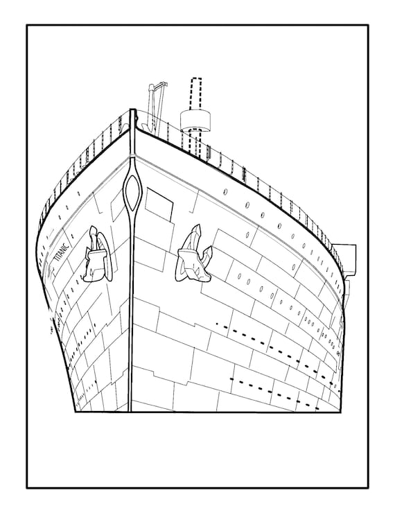 102 Free Printable Titanic Coloring Pages for Kids 42