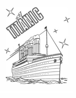 102 Free Printable Titanic Coloring Pages for Kids 45