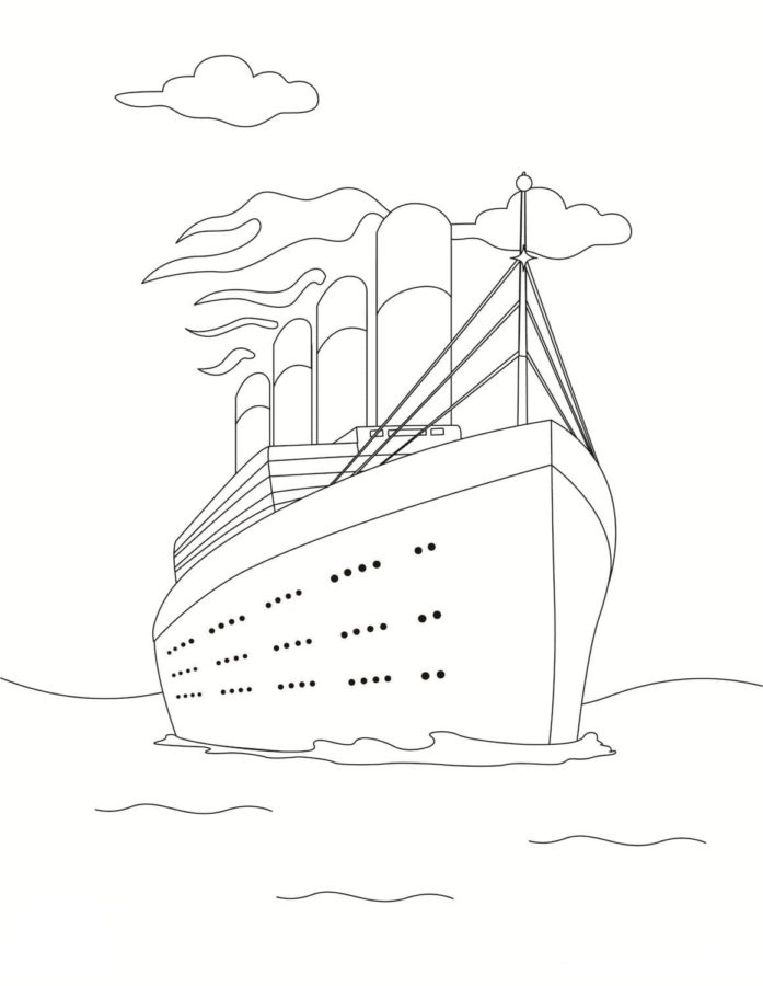 102 Free Printable Titanic Coloring Pages for Kids 48