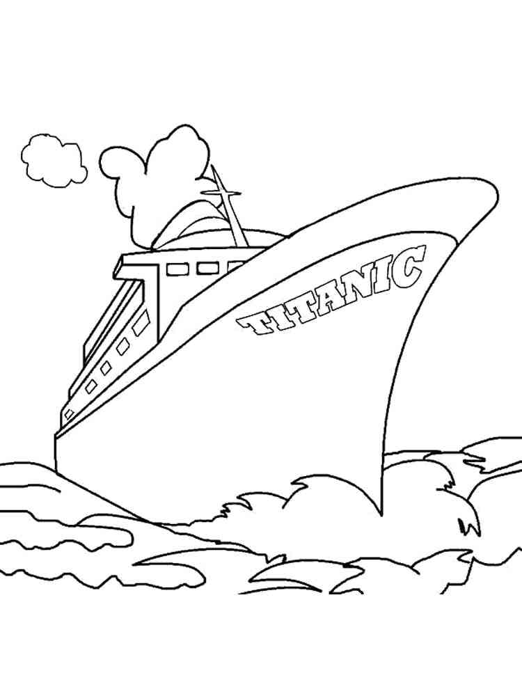 102 Free Printable Titanic Coloring Pages for Kids 51