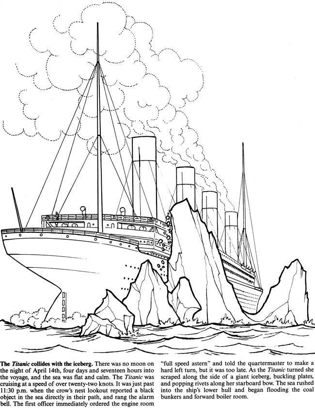 102 Free Printable Titanic Coloring Pages for Kids 80