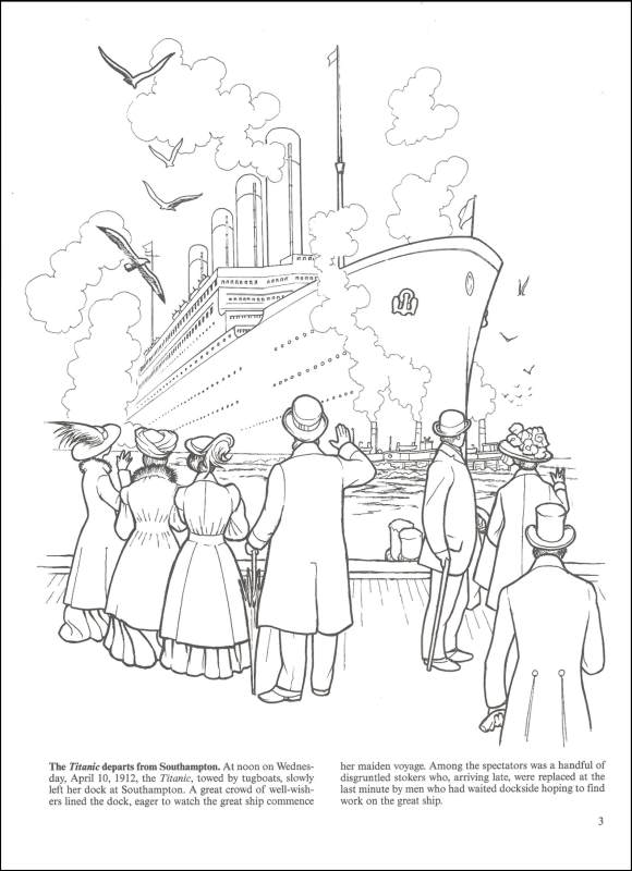 102 Free Printable Titanic Coloring Pages for Kids 81