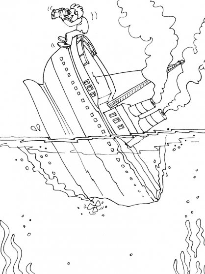 102 Free Printable Titanic Coloring Pages for Kids 87