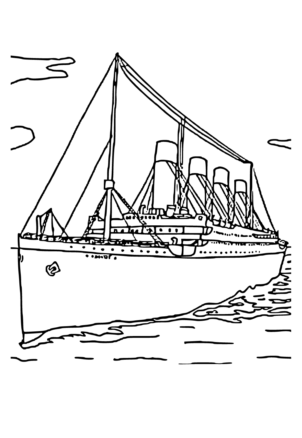 102 Free Printable Titanic Coloring Pages for Kids 95