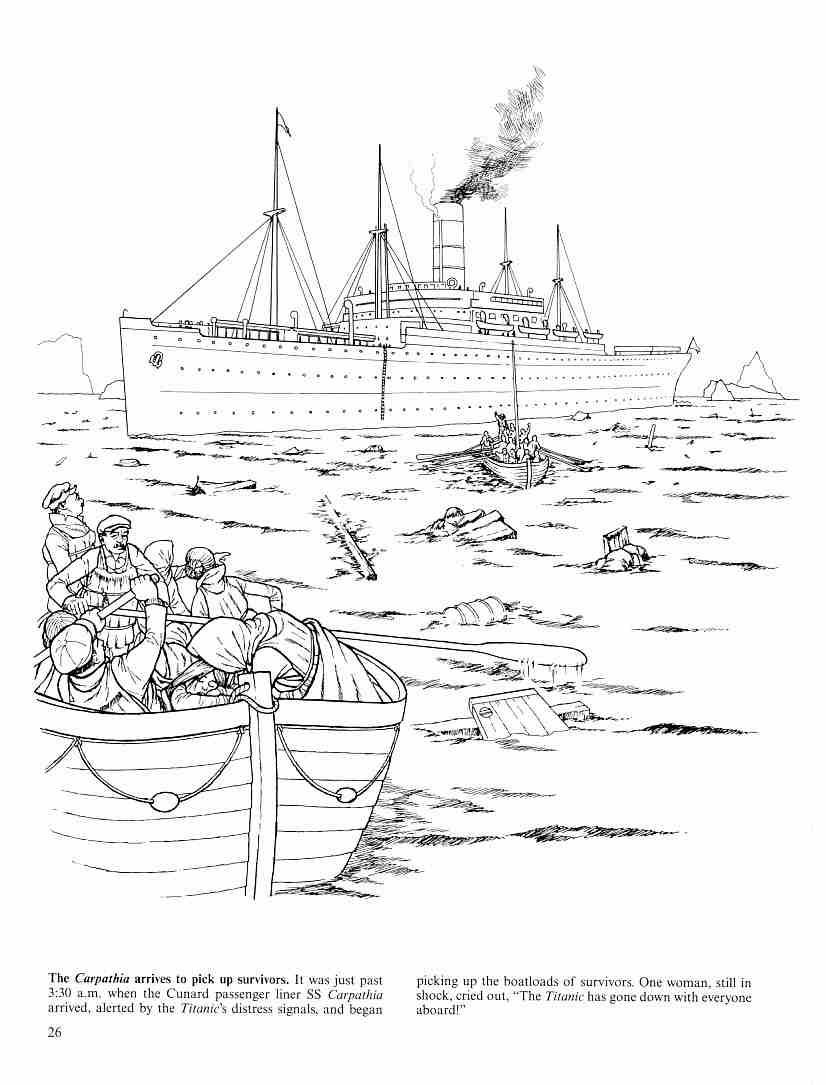 102 Free Printable Titanic Coloring Pages for Kids 97