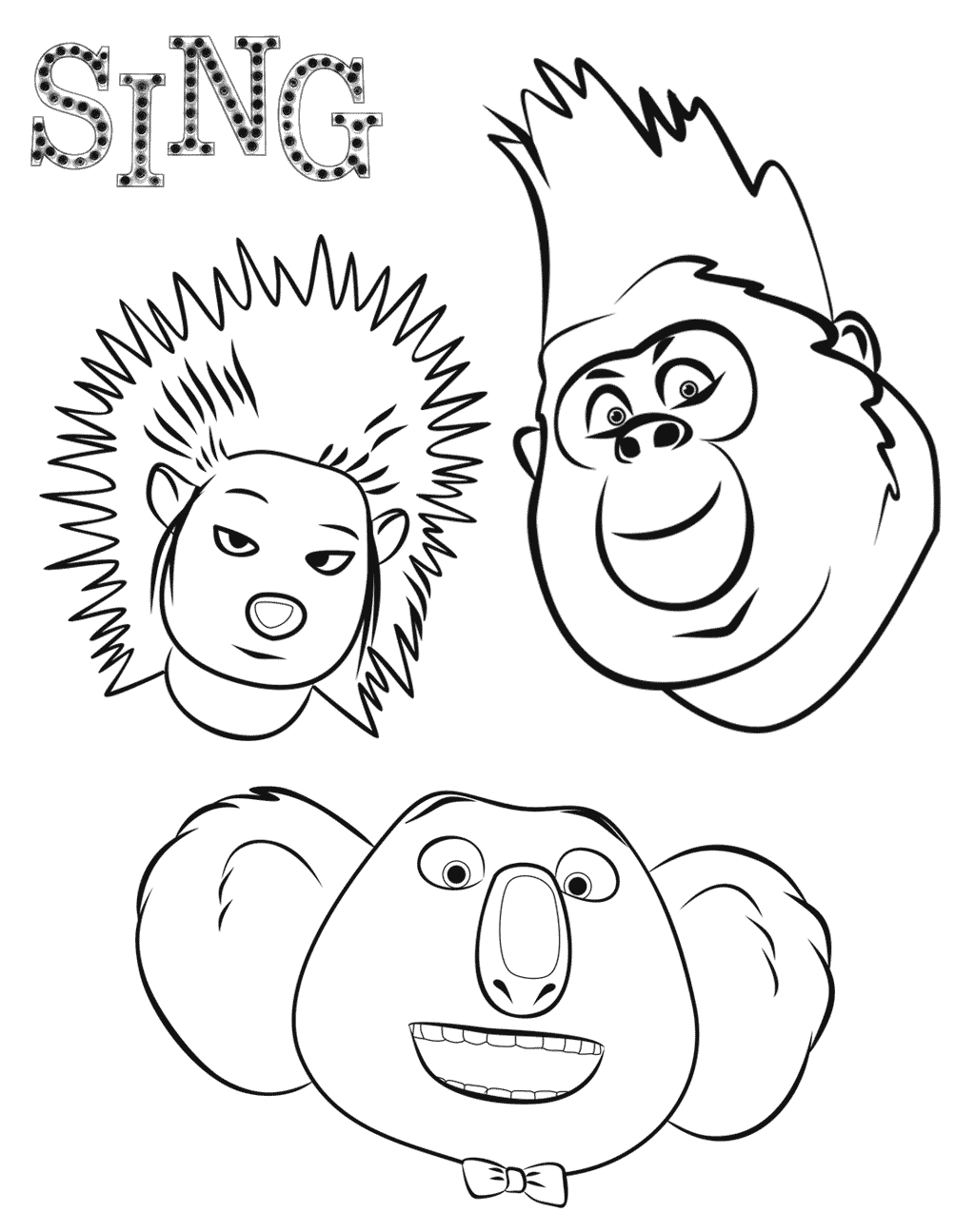 102 Sing Coloring Pages Printable 13