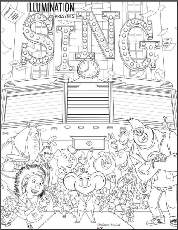 102 Sing Coloring Pages Printable 51