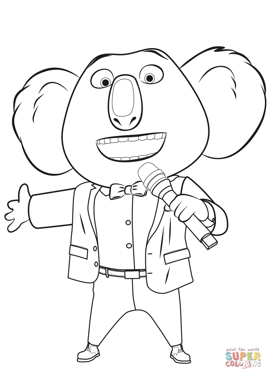 102 Sing Coloring Pages Printable 61