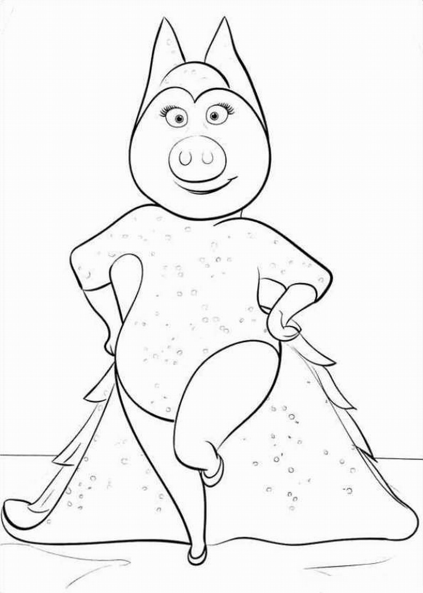 102 Sing Coloring Pages Printable 71