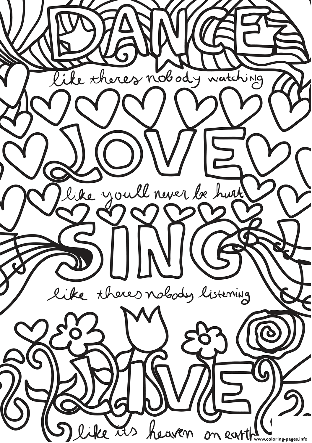 102 Sing Coloring Pages Printable 90