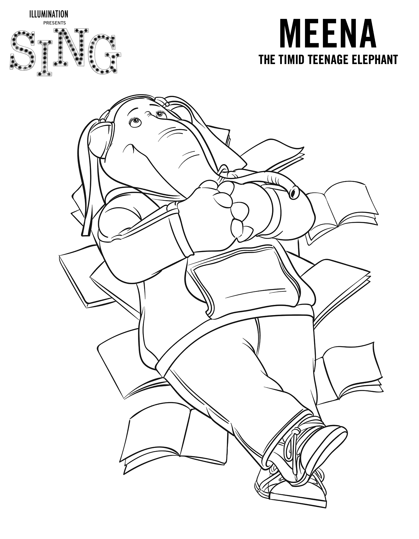 102 Sing Coloring Pages Printable 95