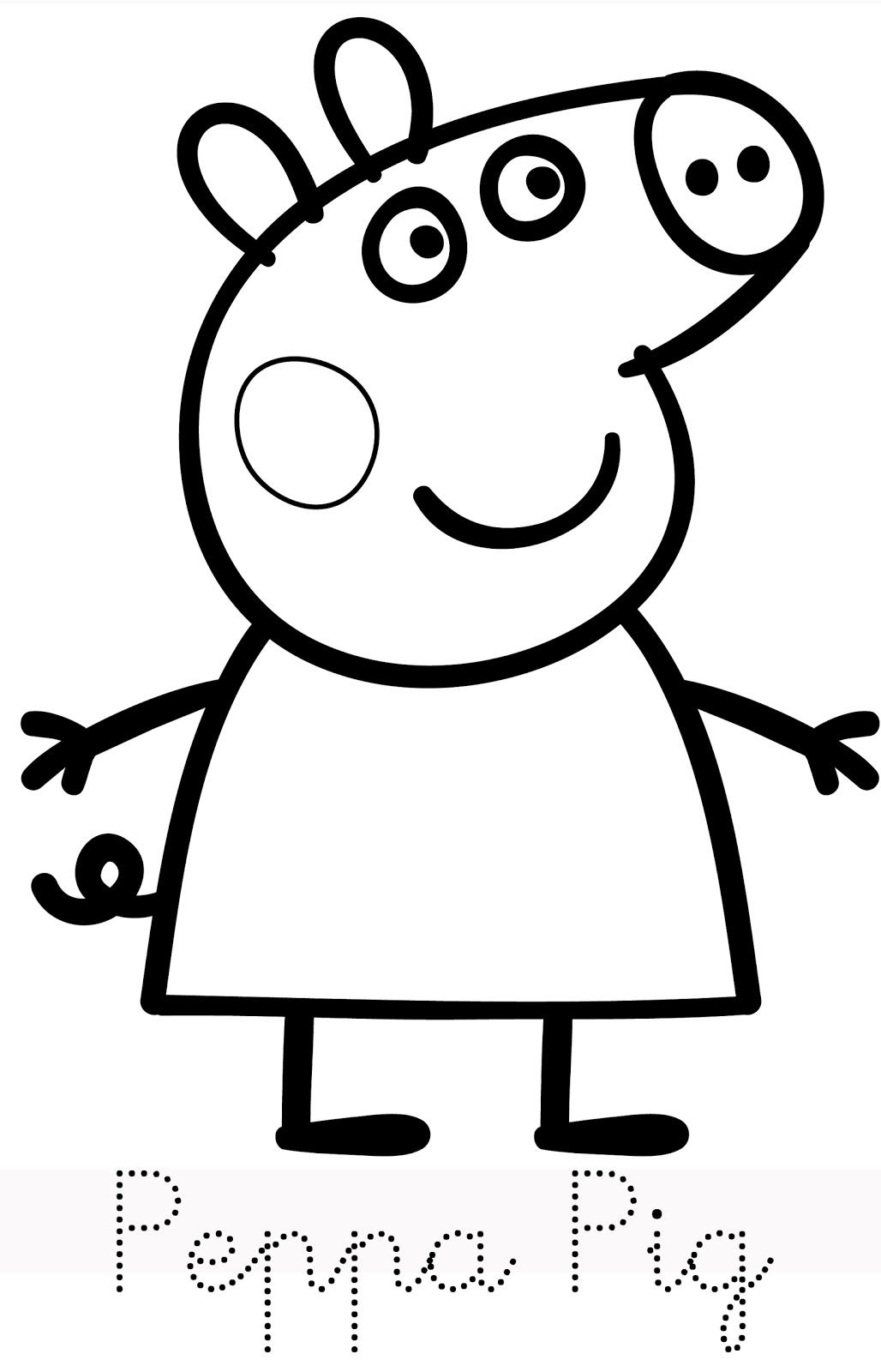 109 Peppa Pig Coloring Pages Printable 1